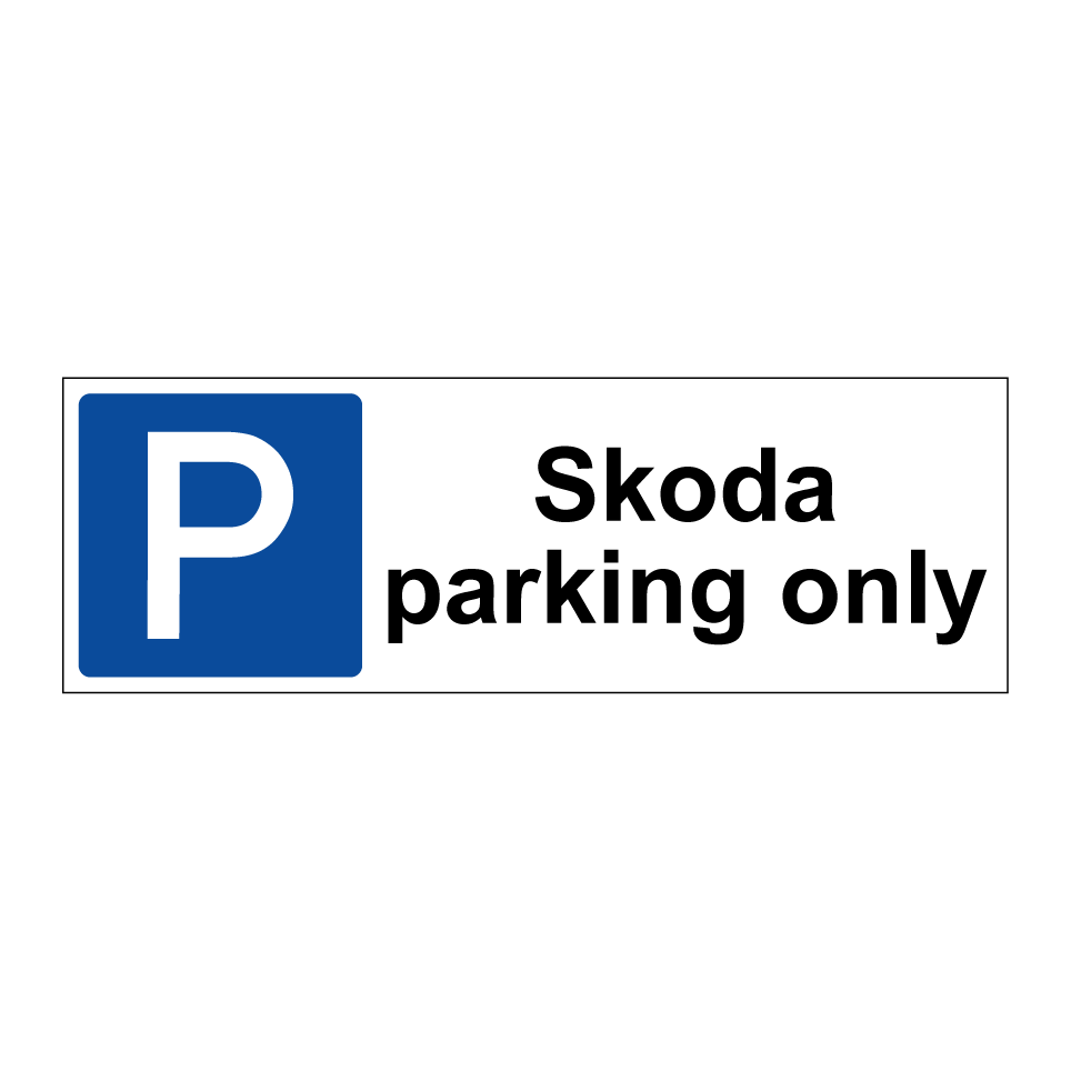Skoda parking only