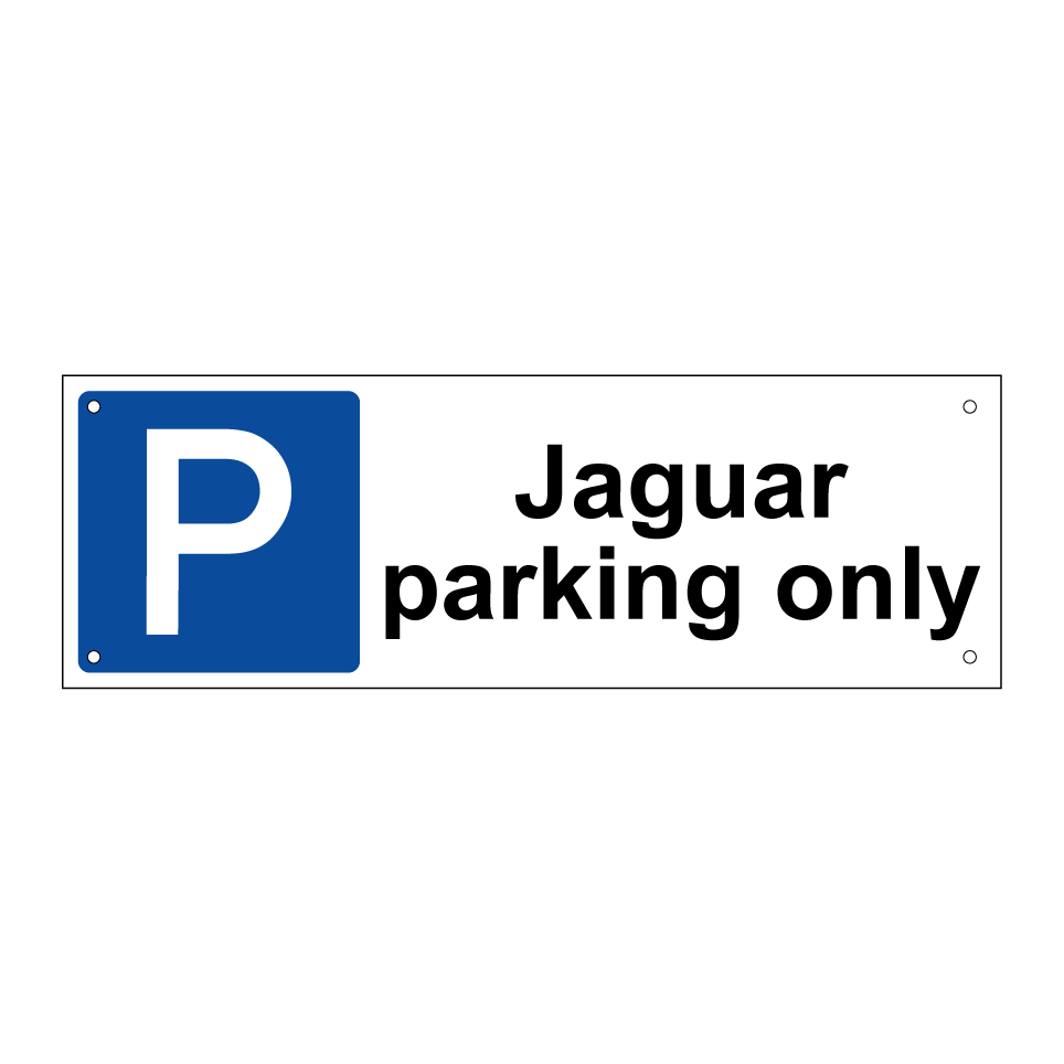 Jaguar parking only