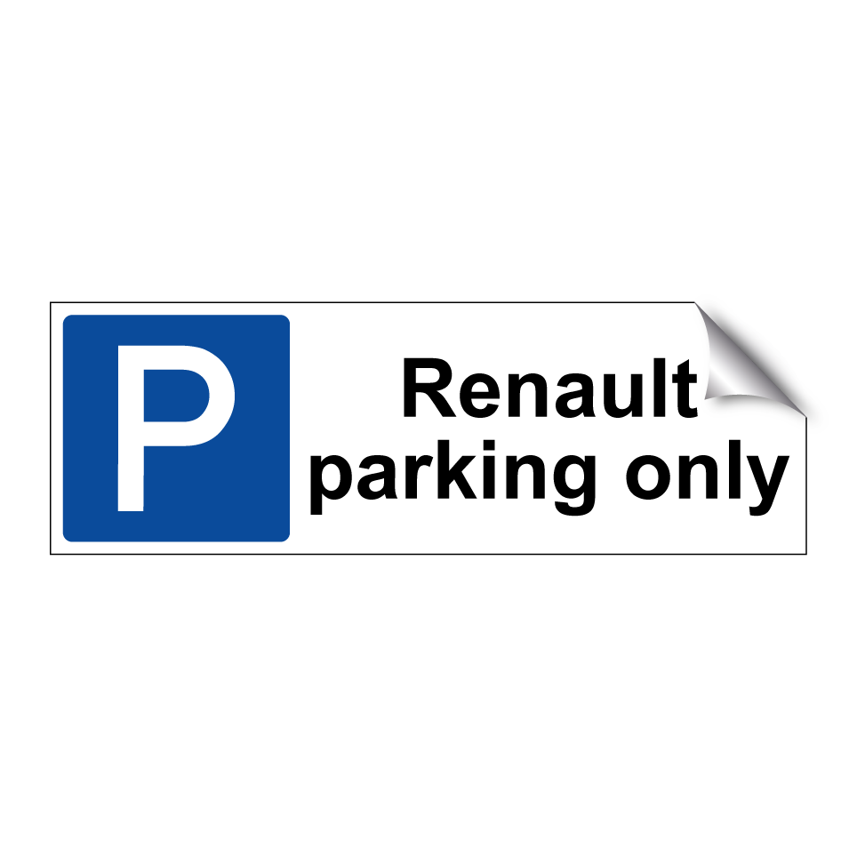 Renault parking only
