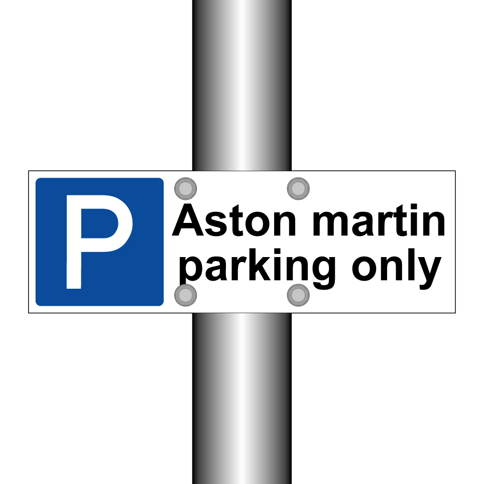 Aston martin parking only