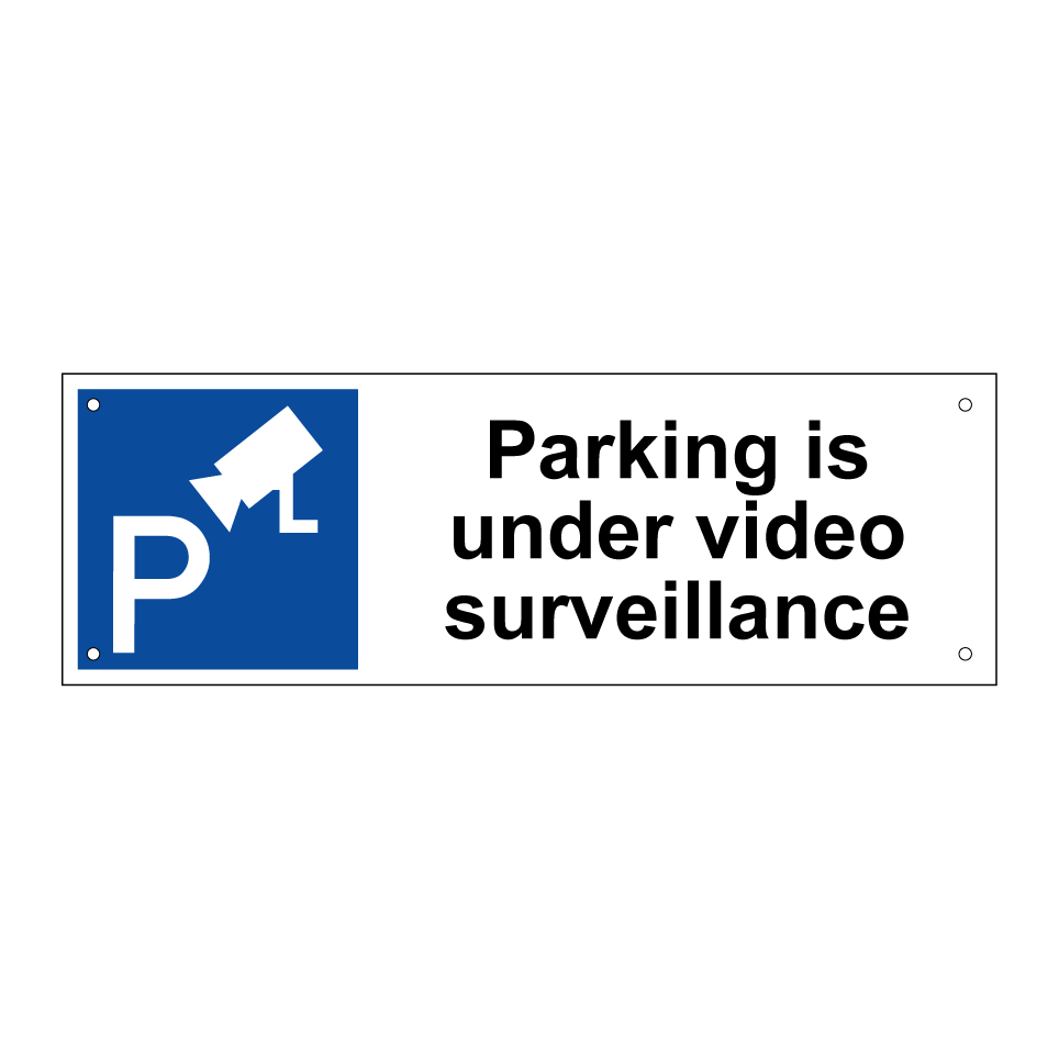 Parking is under video surveillance