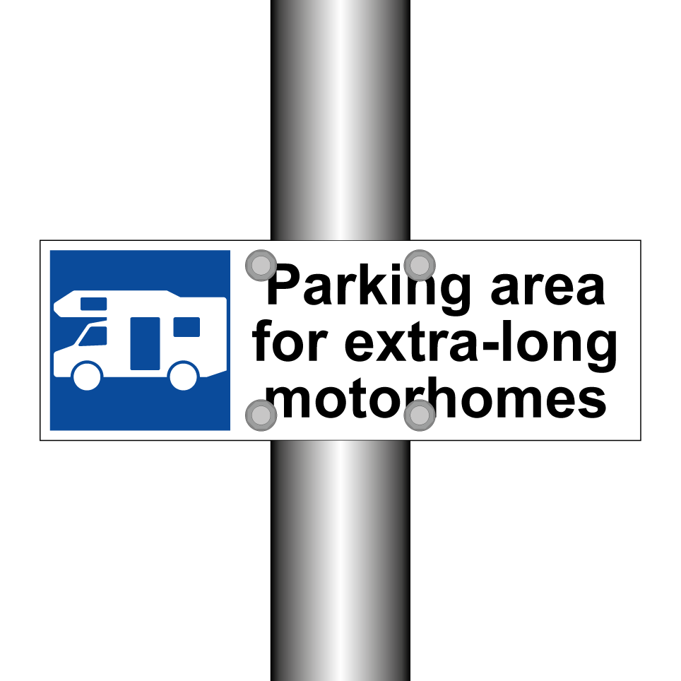Parking area for extra-long motorhomes