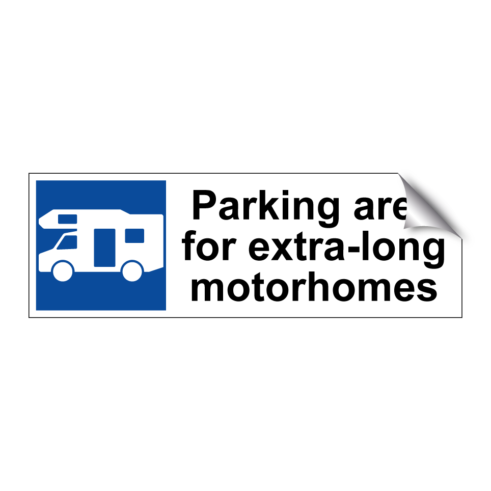 Parking area for extra-long motorhomes