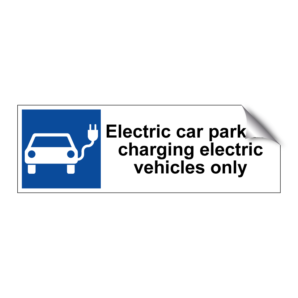 Electric car park for charging electric vehicles only