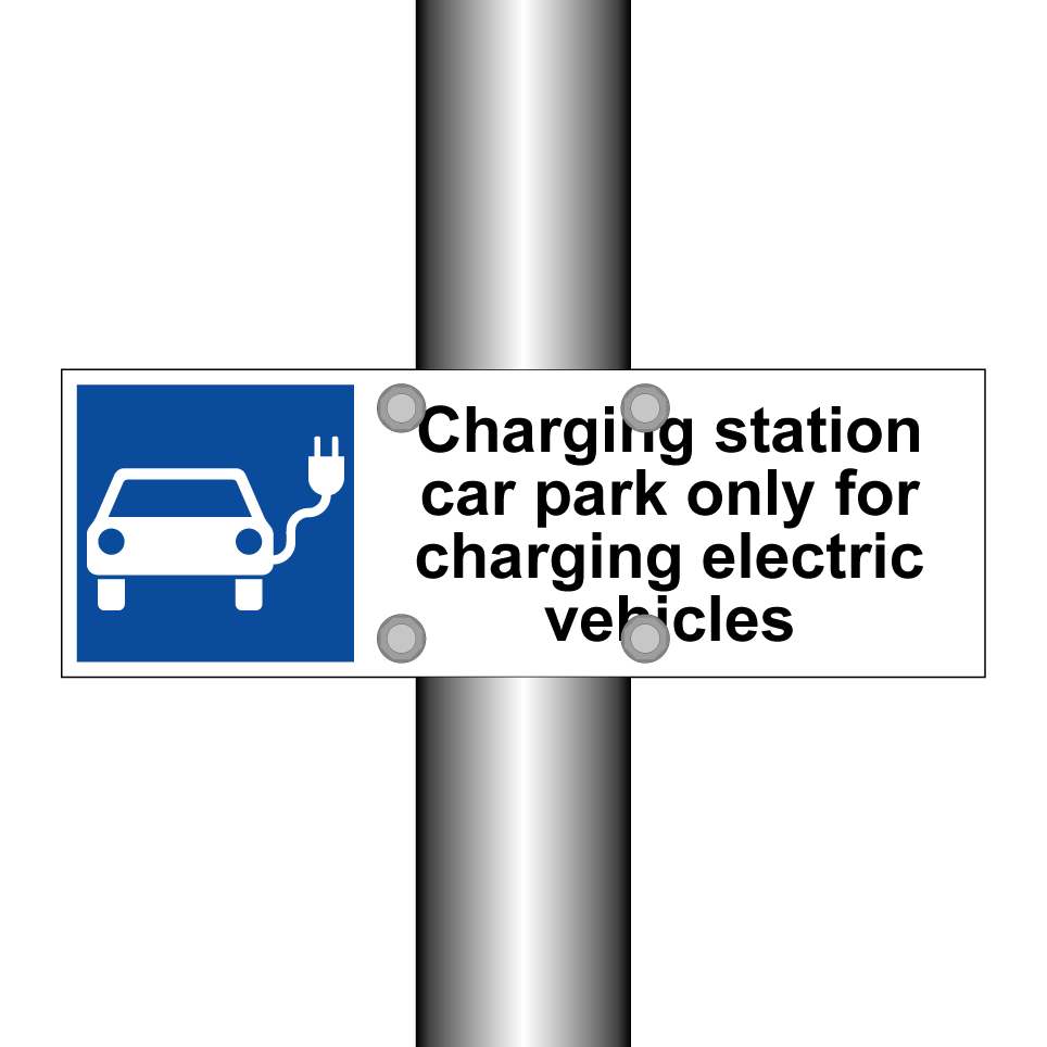 Charging station car park only for charging electric vehicles