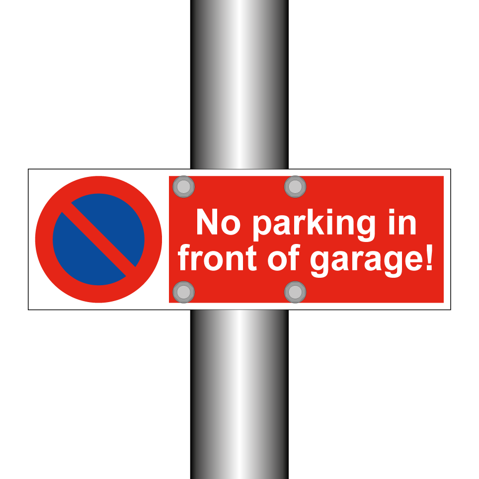 No parking in front of garage!