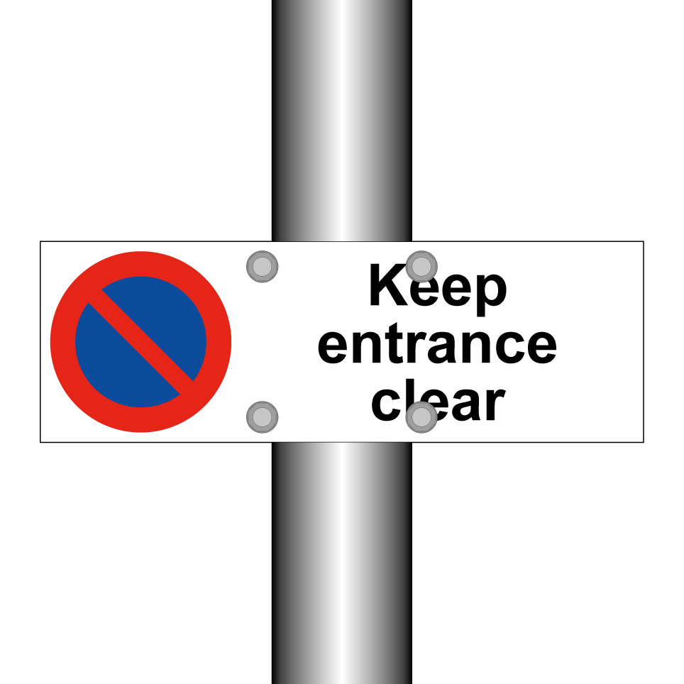 Keep entrance clear