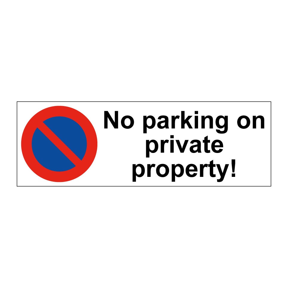 No parking on private property!