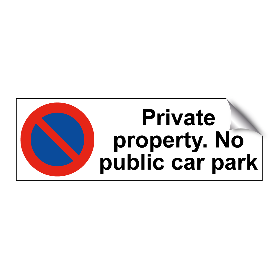 Private property. No public car park