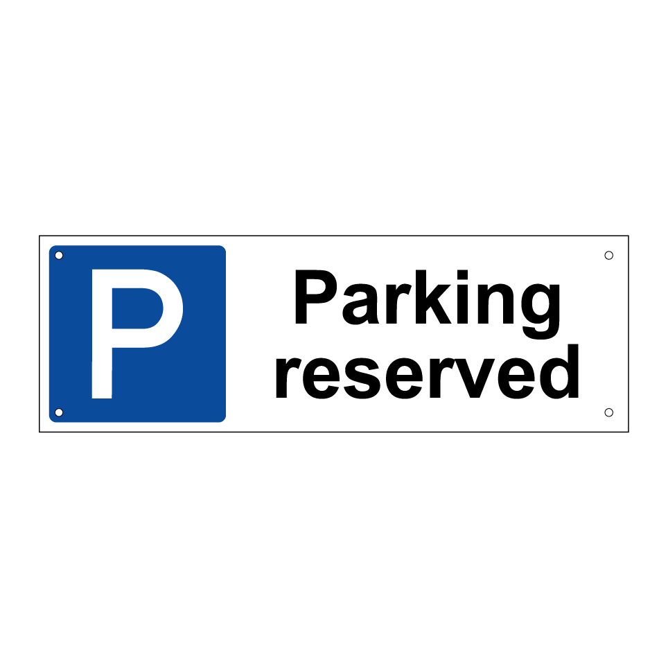 Parking reserved