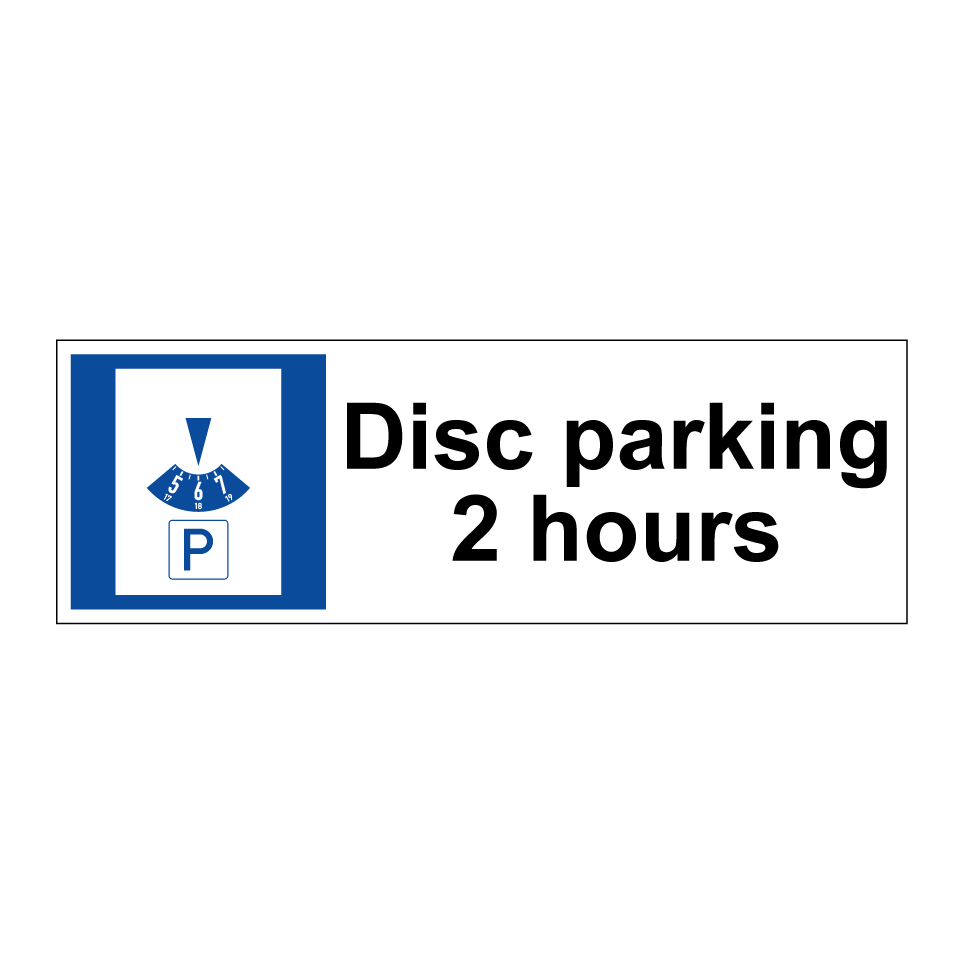 Disc parking 2 hours