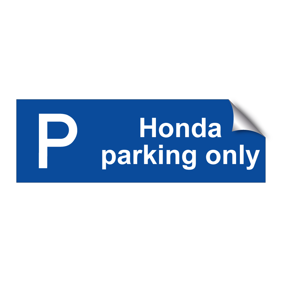Honda parking only