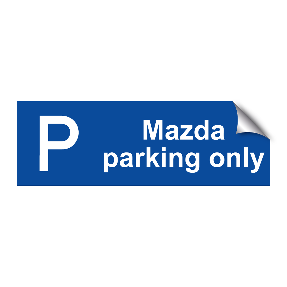 Mazda parking only