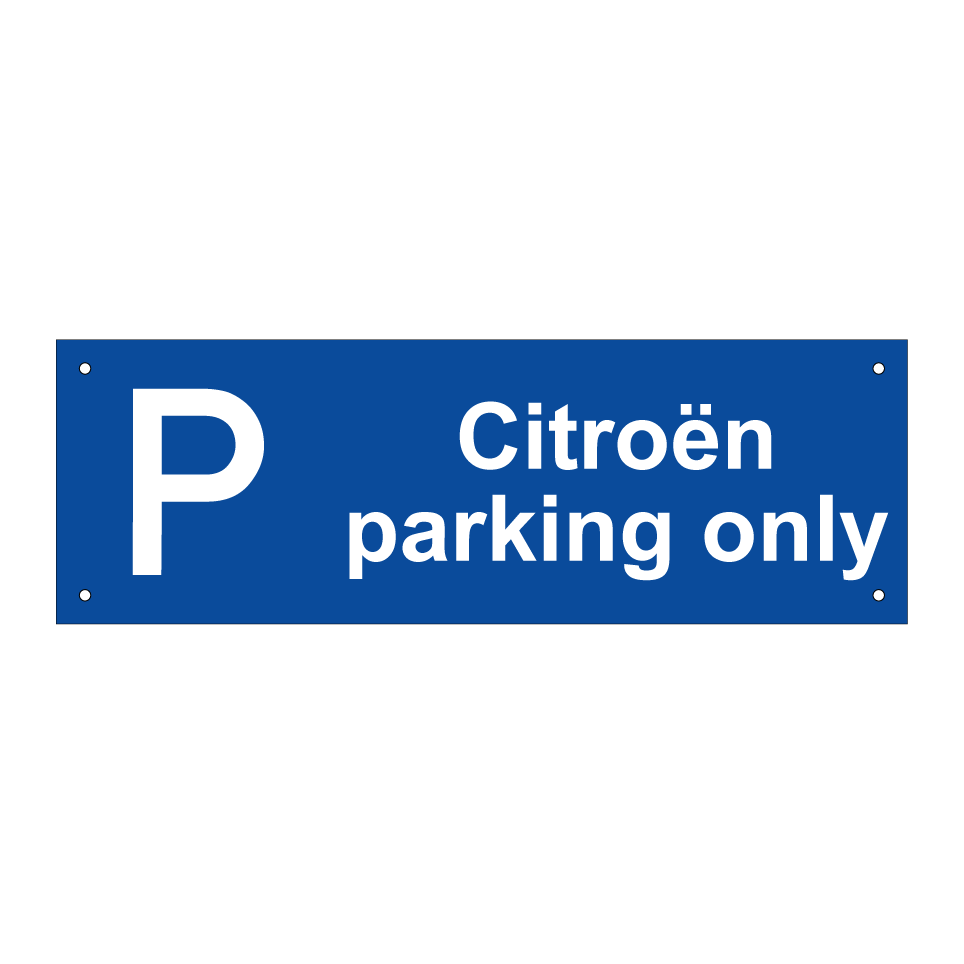 Citroën parking only