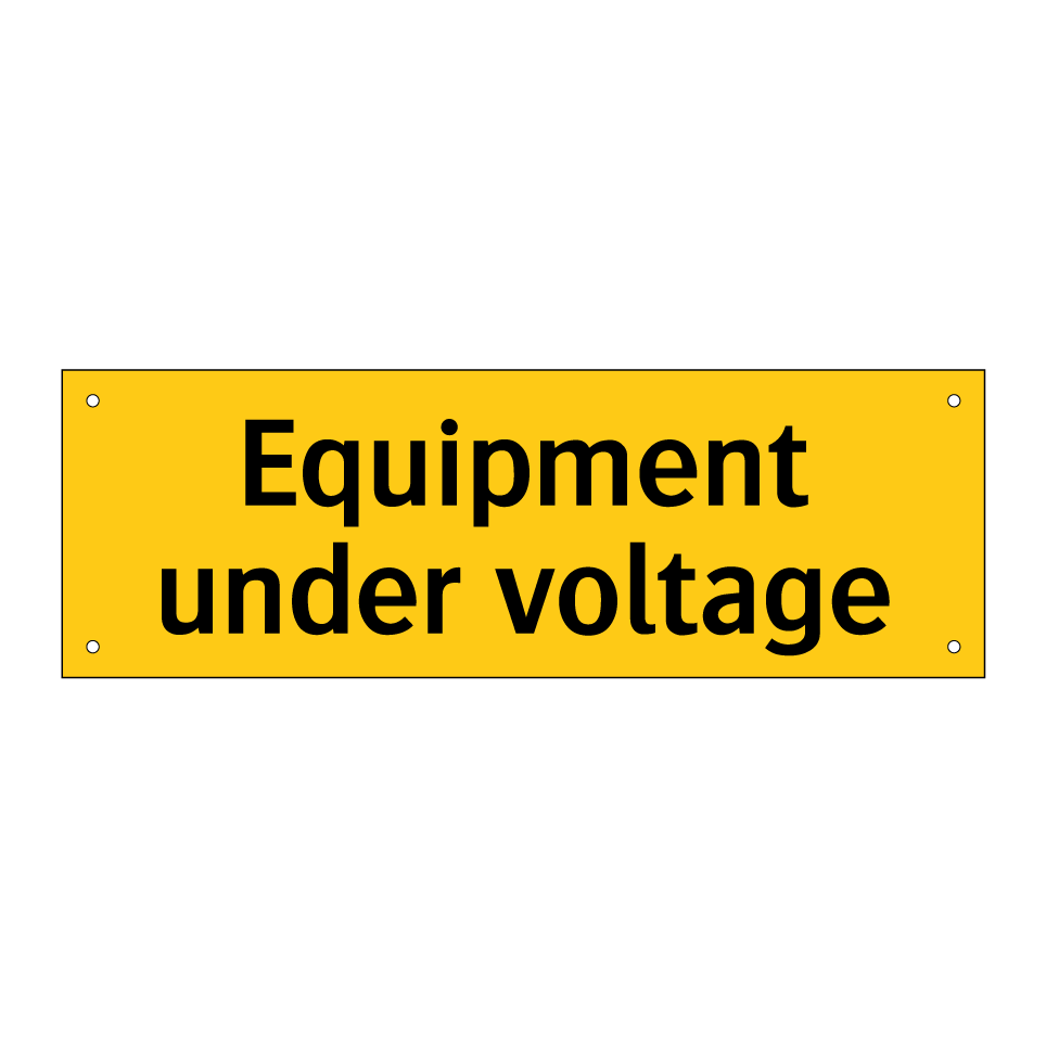 Equipment under voltage