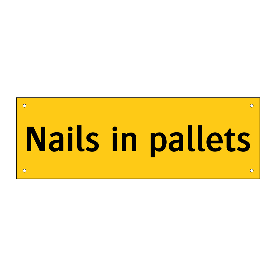 Nails in pallets