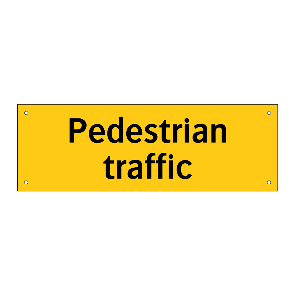 Pedestrian traffic
