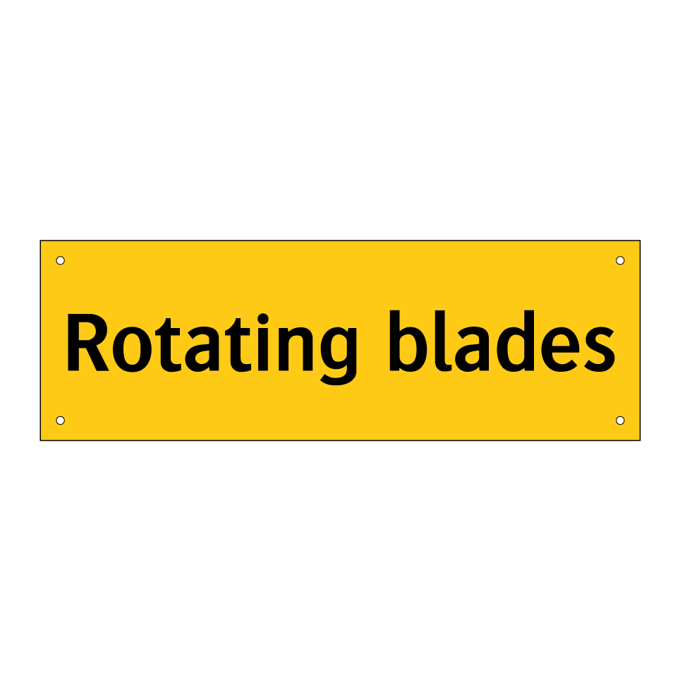 Rotating blades
