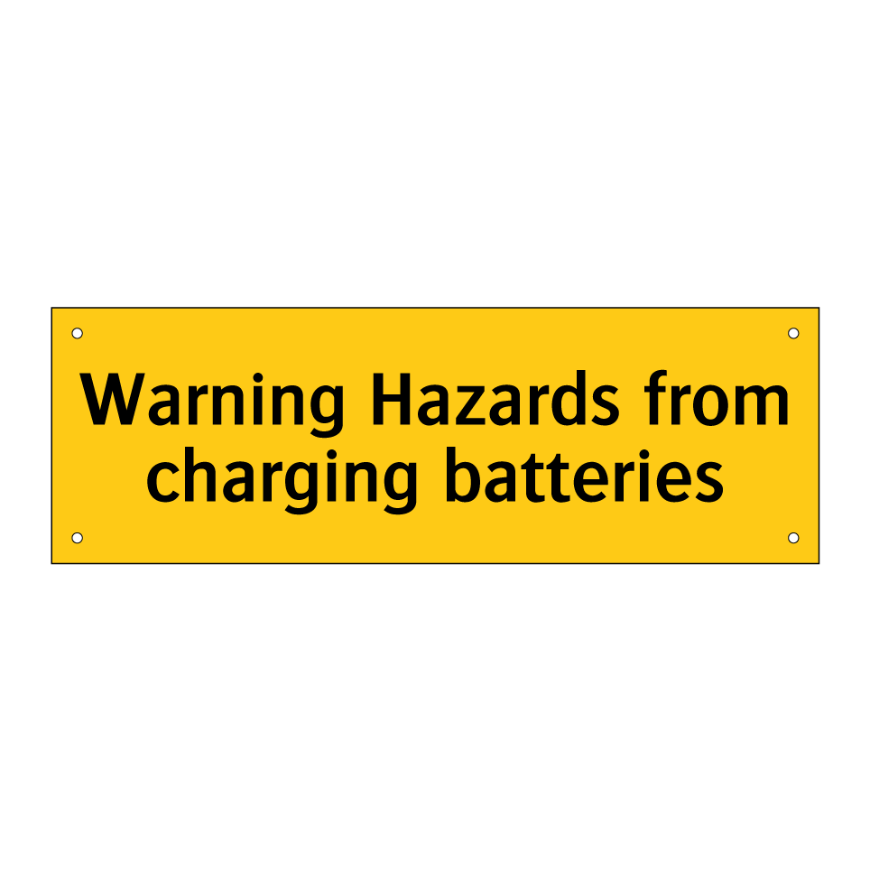 Warning Hazards from charging batteries