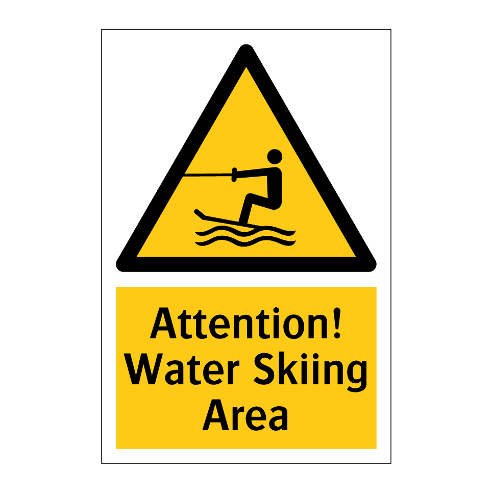 Attention! Water Skiing Area