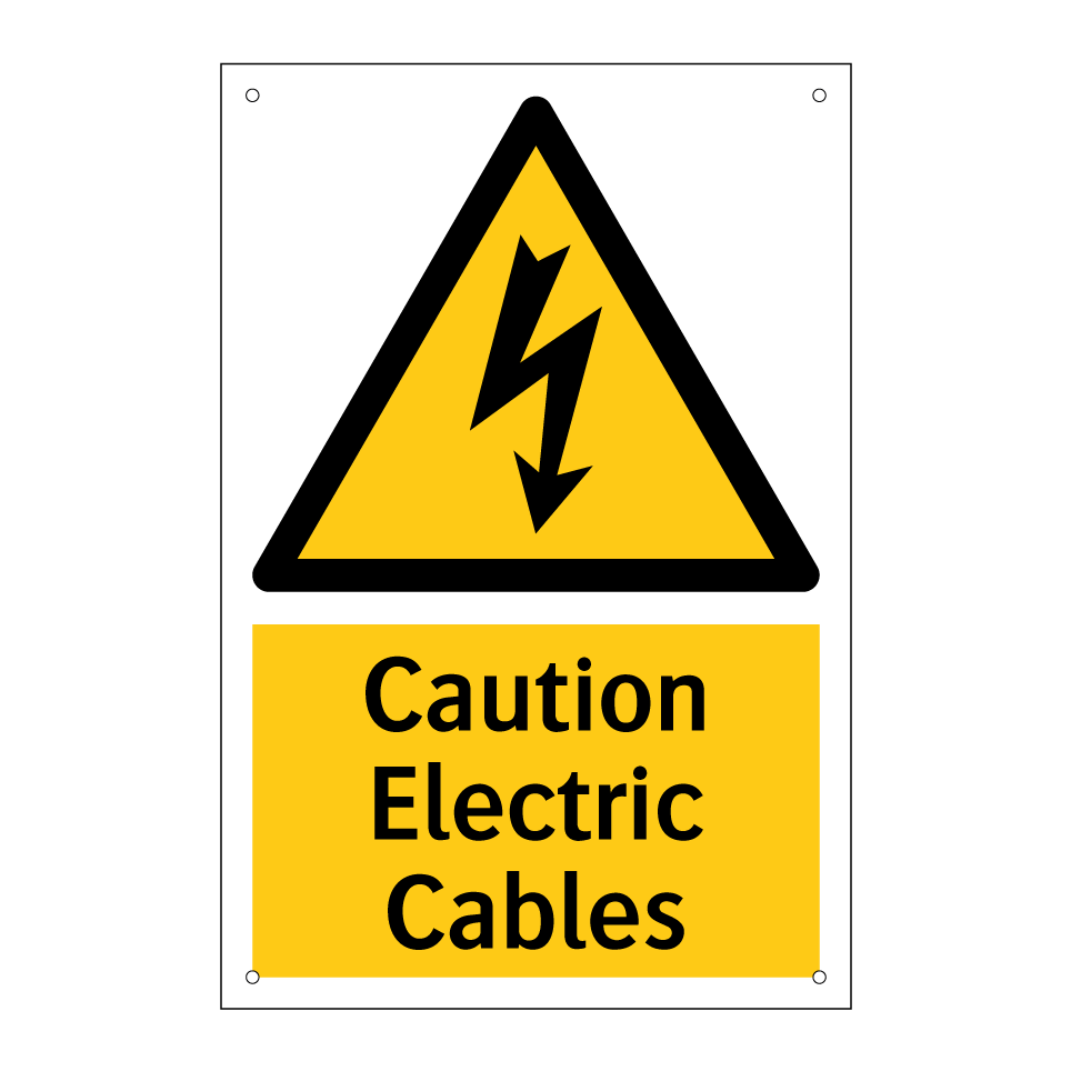Caution Electric Cables