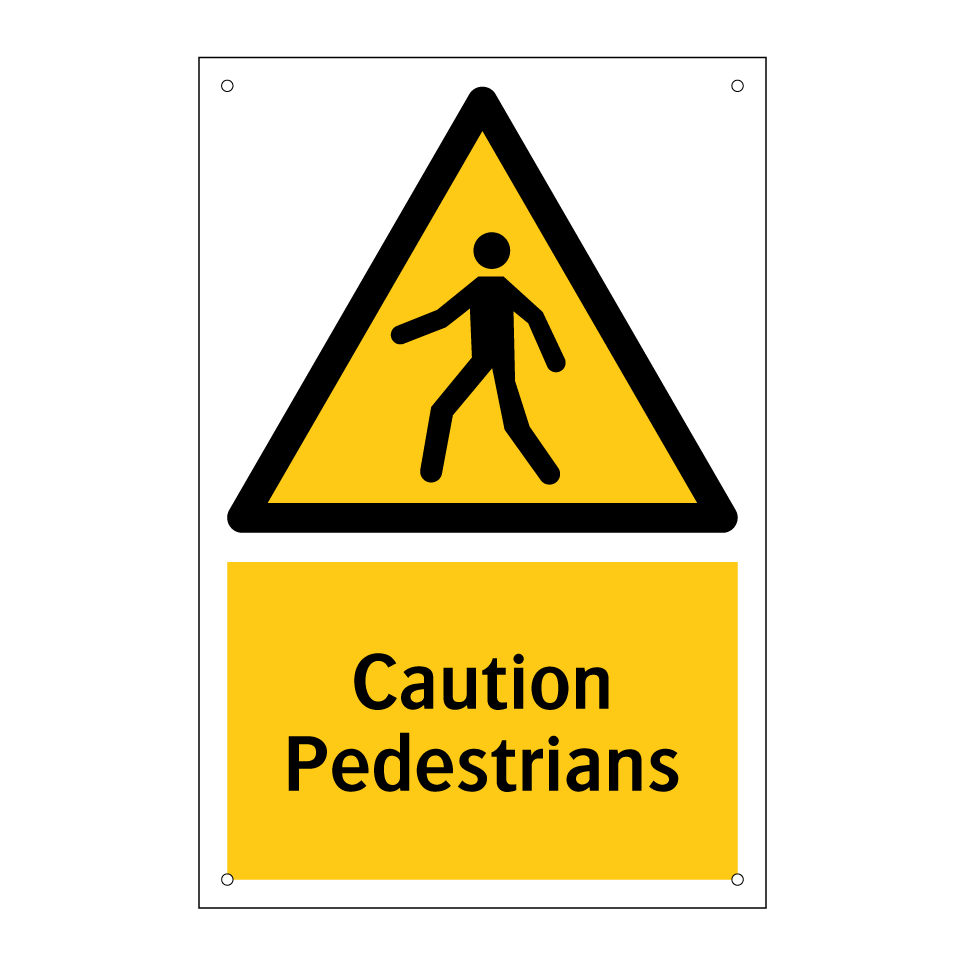 Caution Pedestrians