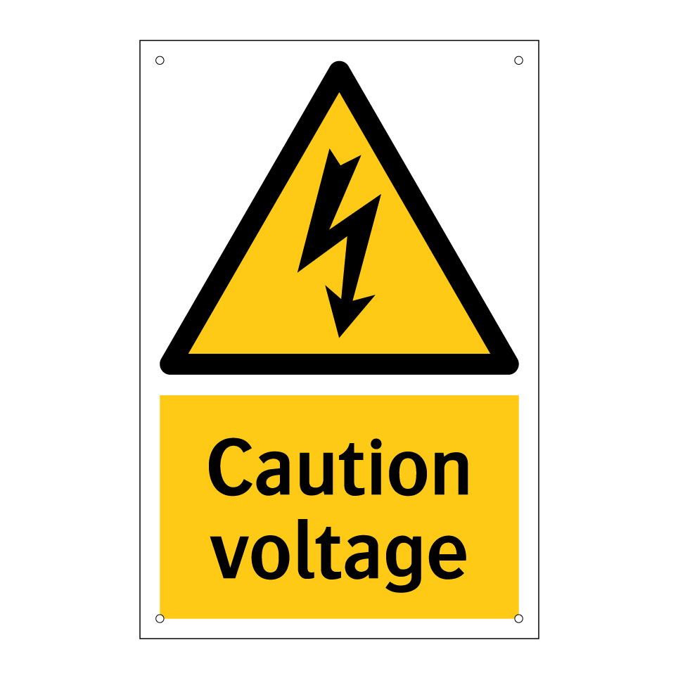 Caution voltage