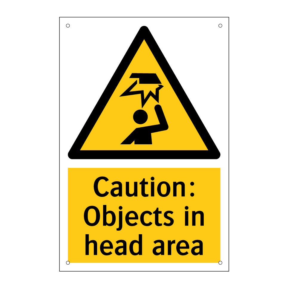 Caution: Objects in head area