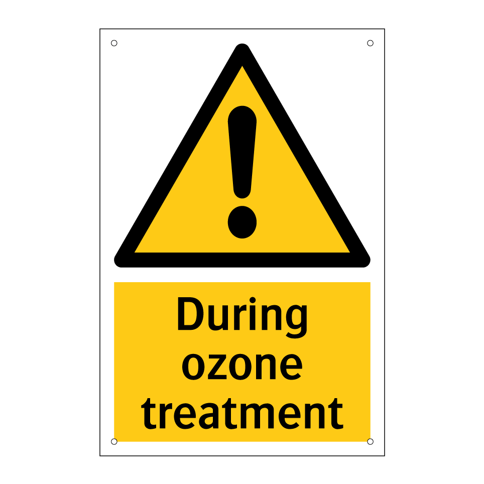 During ozone treatment