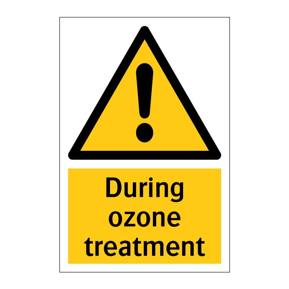 During ozone treatment