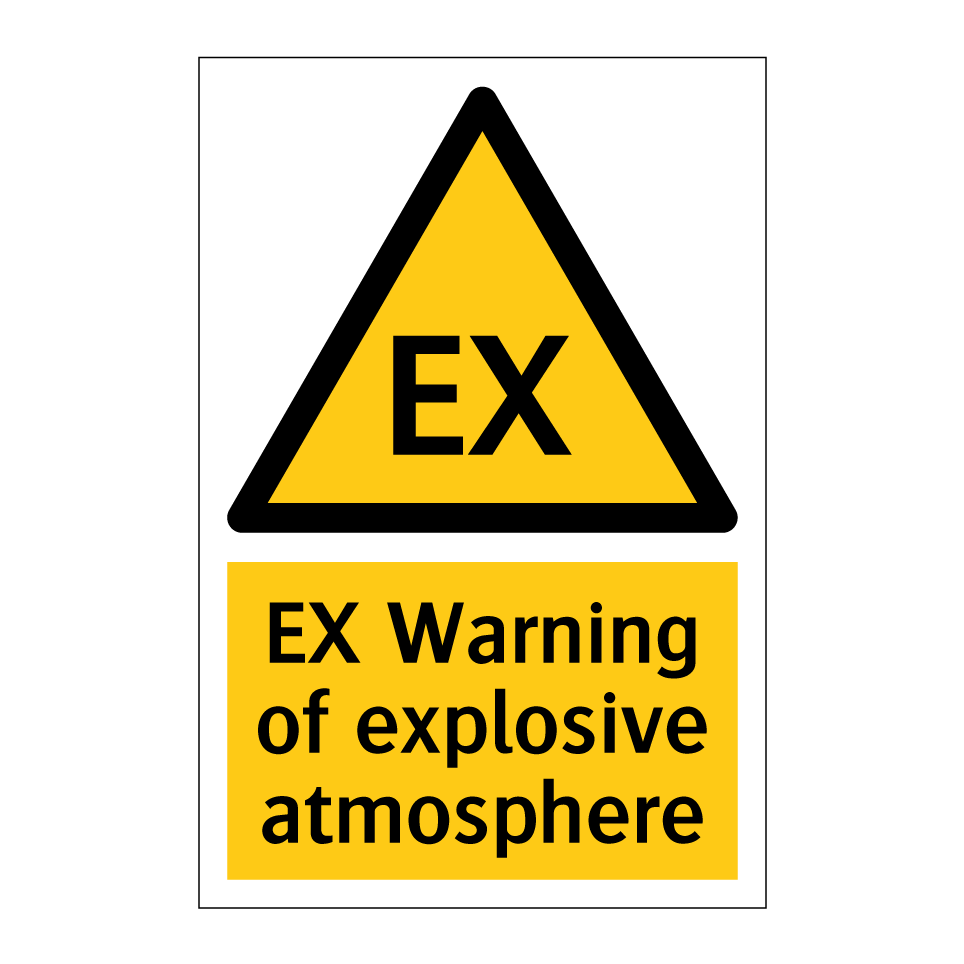 EX Warning of explosive atmosphere