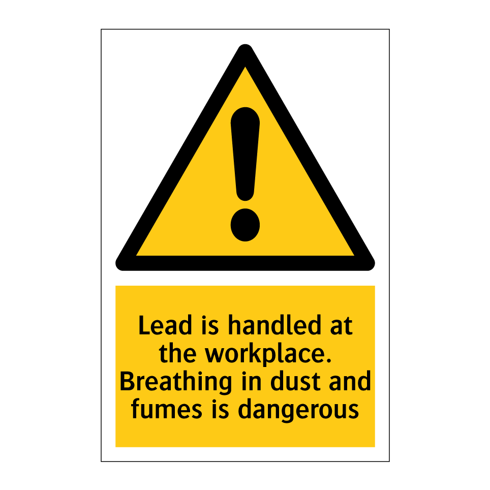 Lead is handled at the workplace. Breathing in dust and fumes is dangerous