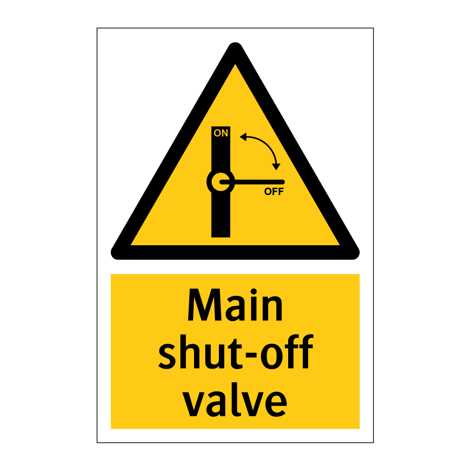 Main shut-off valve