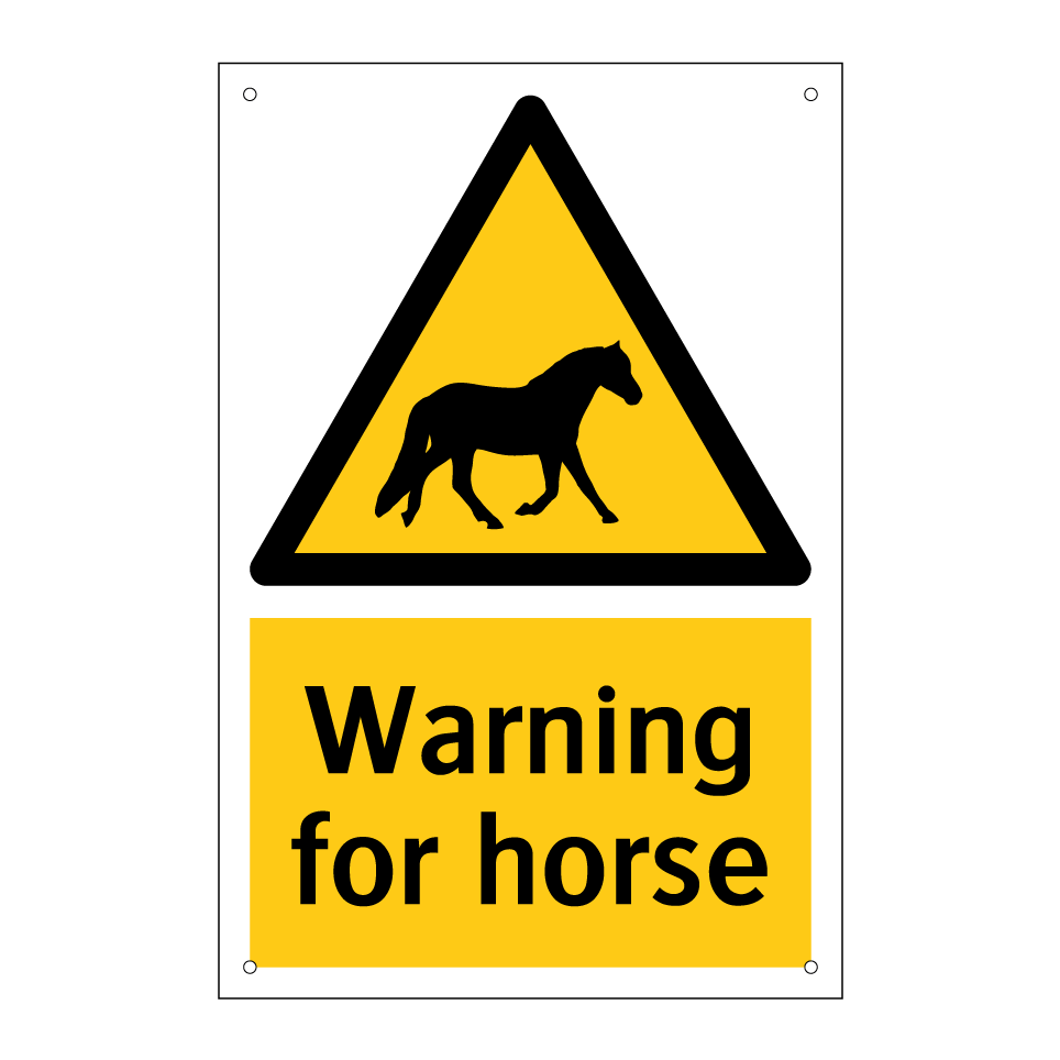 Warning for horse