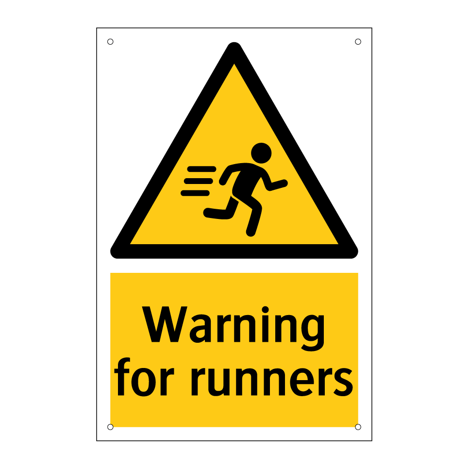 Warning for runners