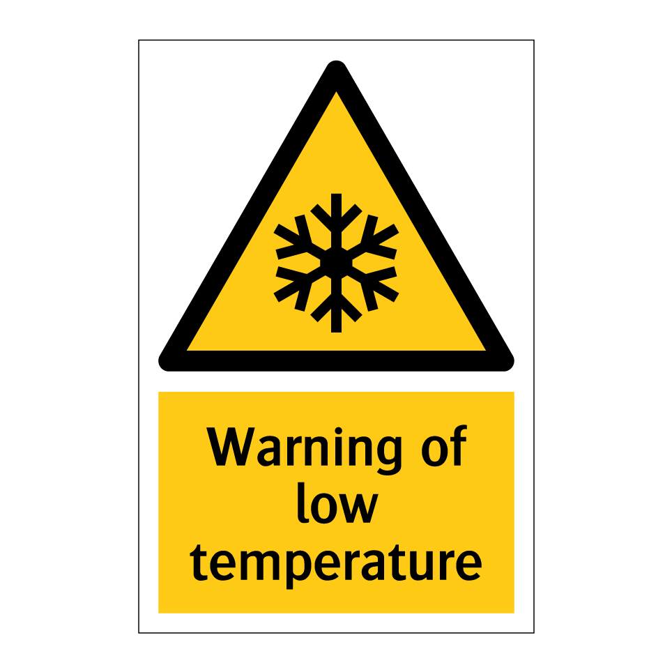 Warning of low temperature