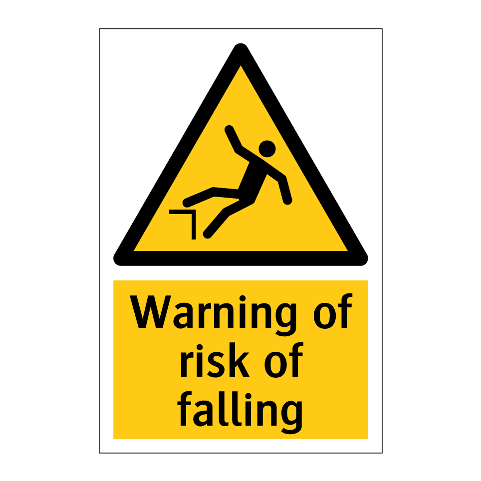 Warning of risk of falling