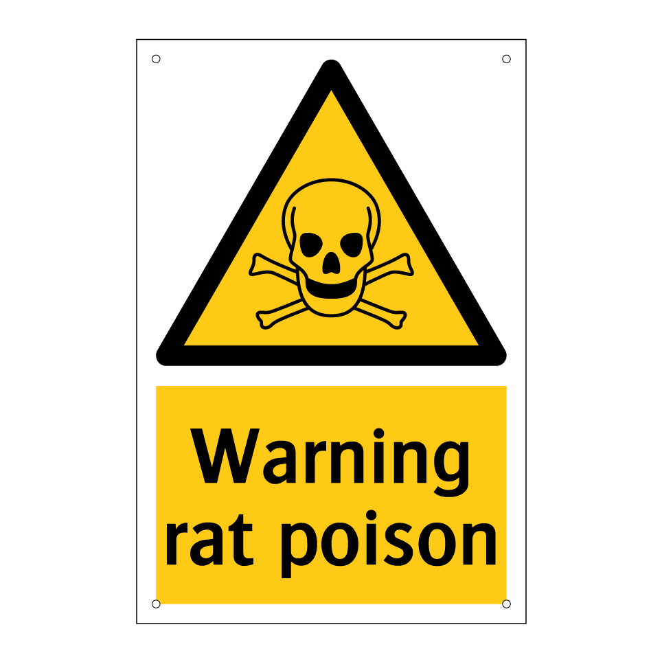 Warning rat poison