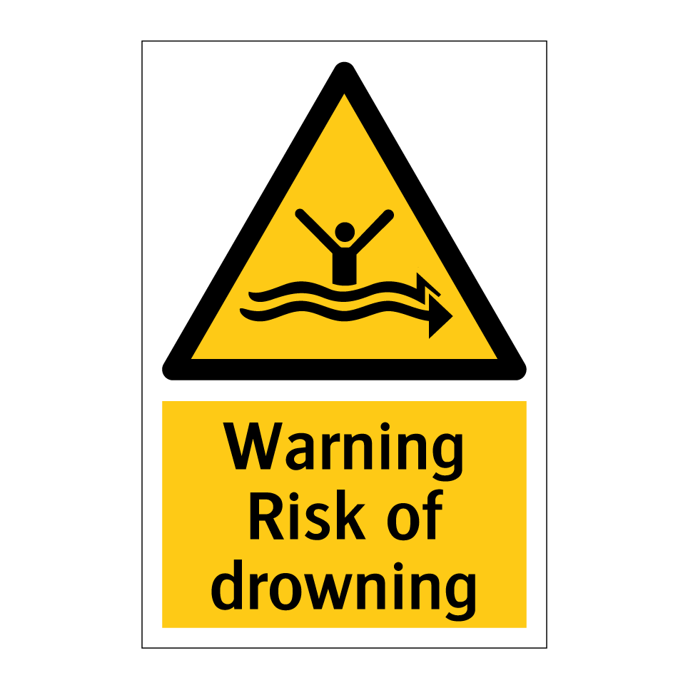 Warning Risk of drowning