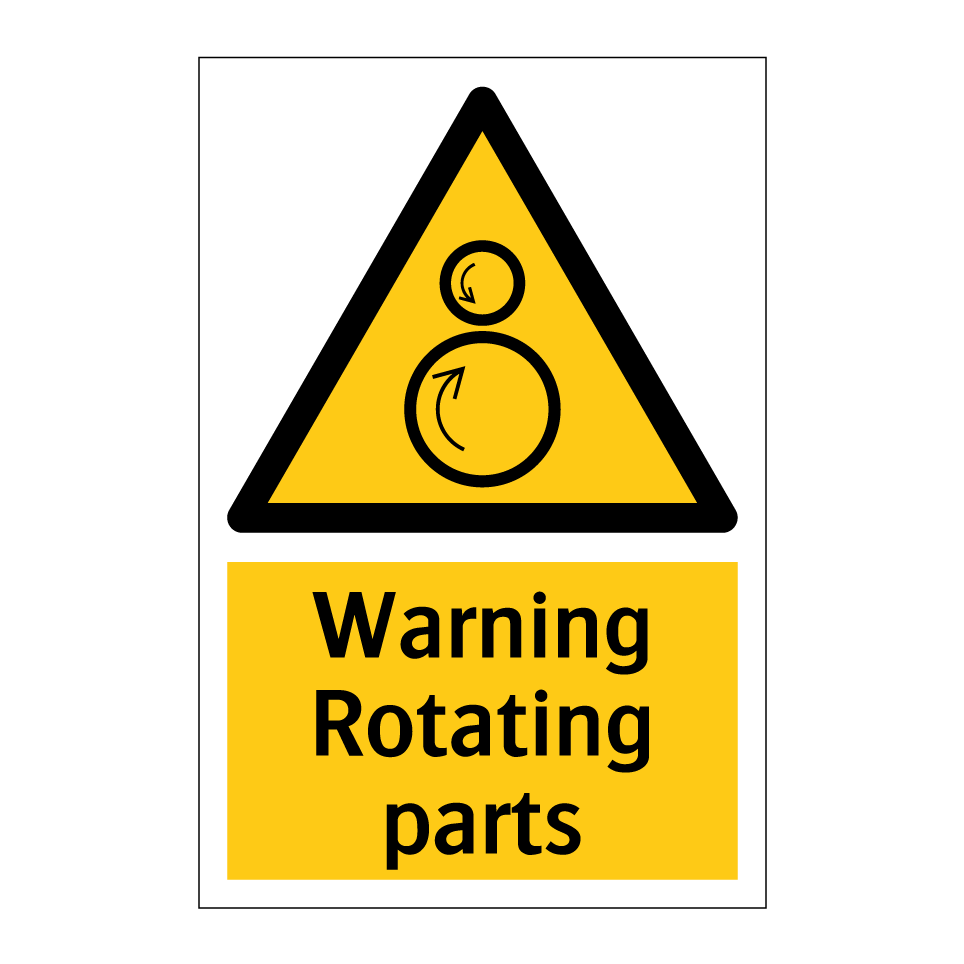 Warning Rotating parts