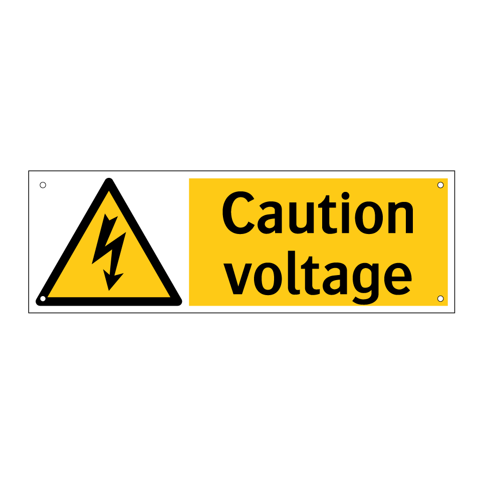 Caution voltage