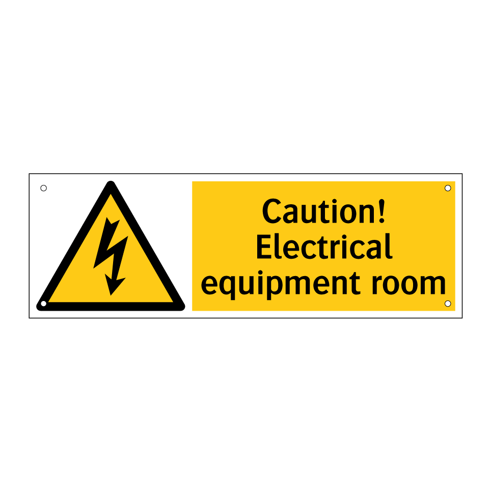 Caution! Electrical equipment room