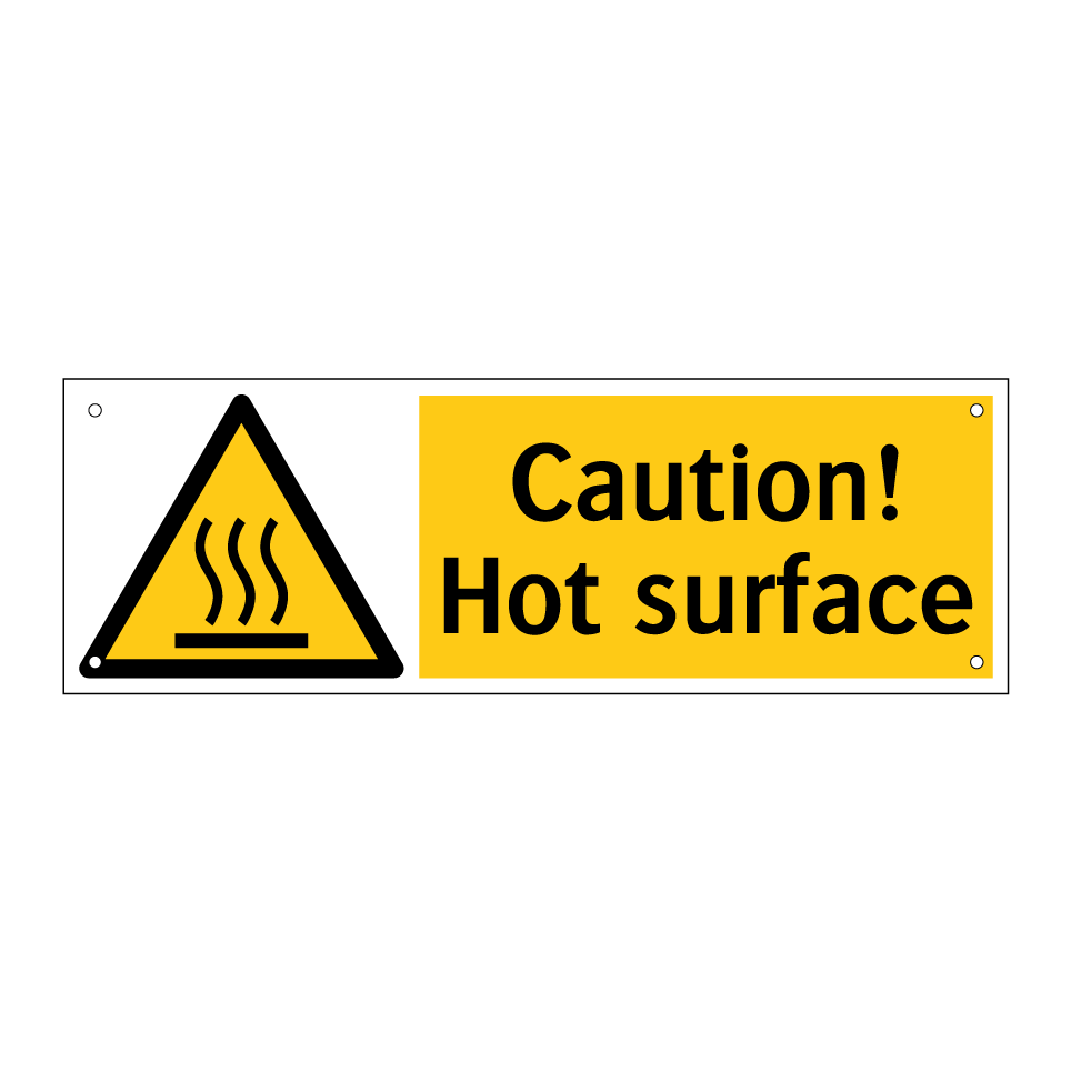 Caution! Hot surface