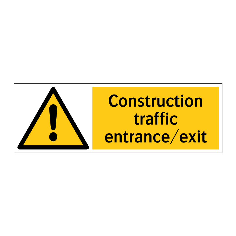 Construction traffic entrance/exit