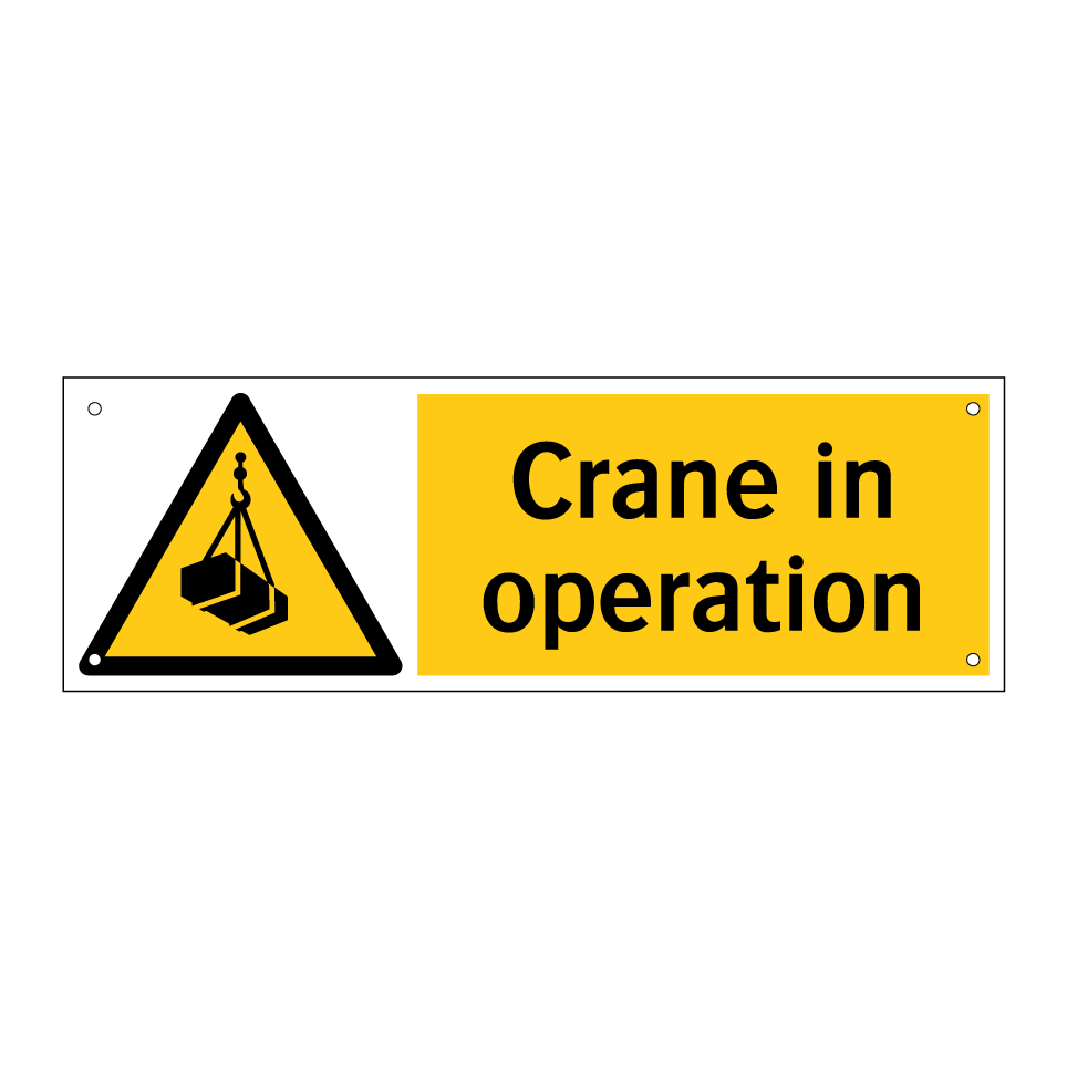 Crane in operation