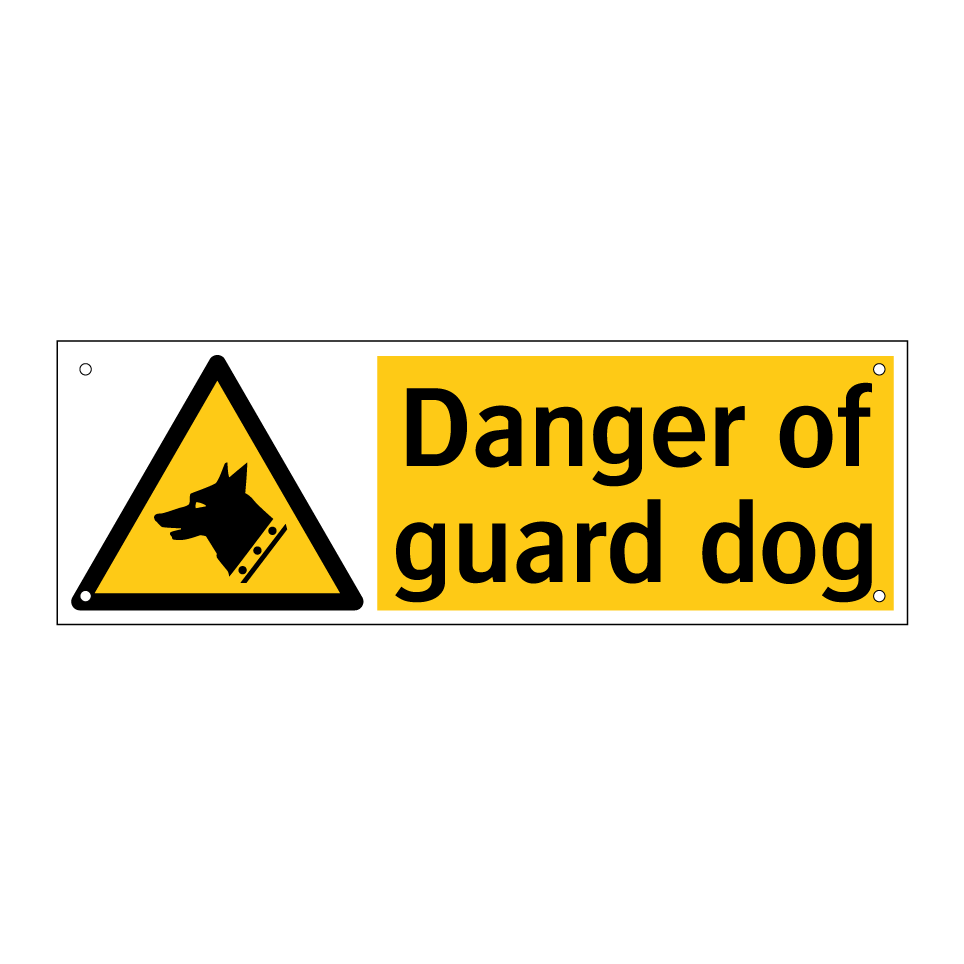 Danger of guard dog