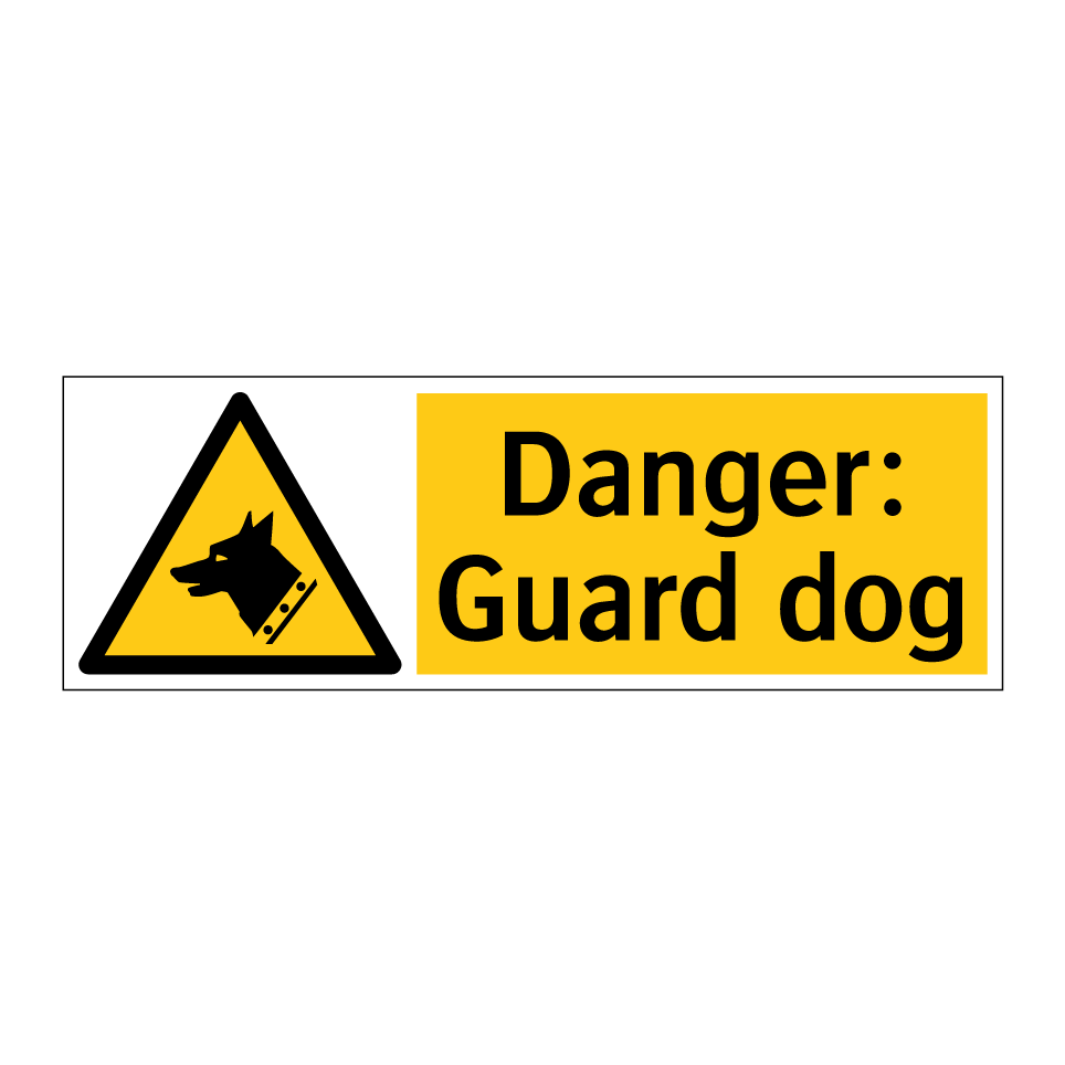Danger: Guard dog