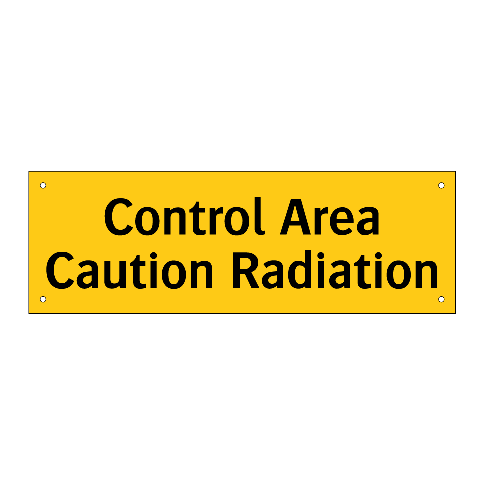 Control Area Caution Radiation