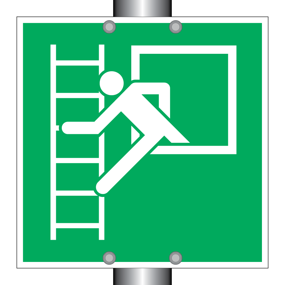 E016 Emergency window with escape ladder