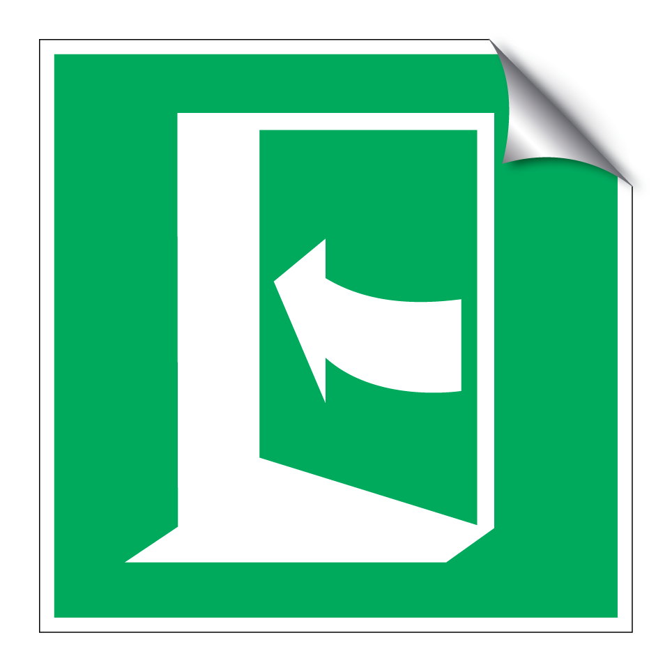 E022 Door opens by pushing on the left-hand side